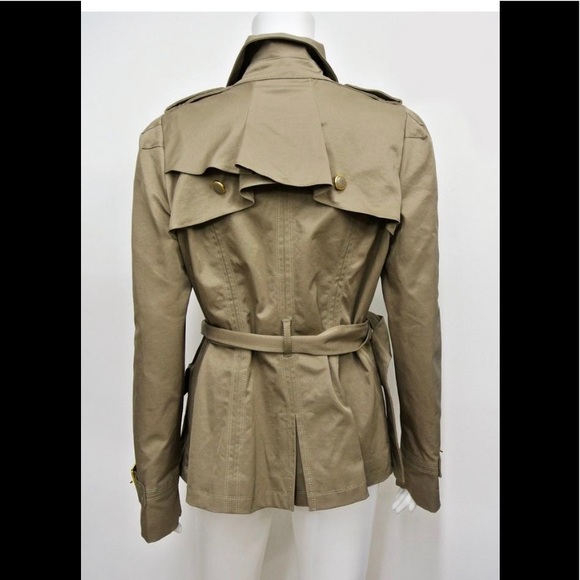 NWT Elevenses Khaki Femme Zipper Jacket Coat 10 - Picture 4 of 4